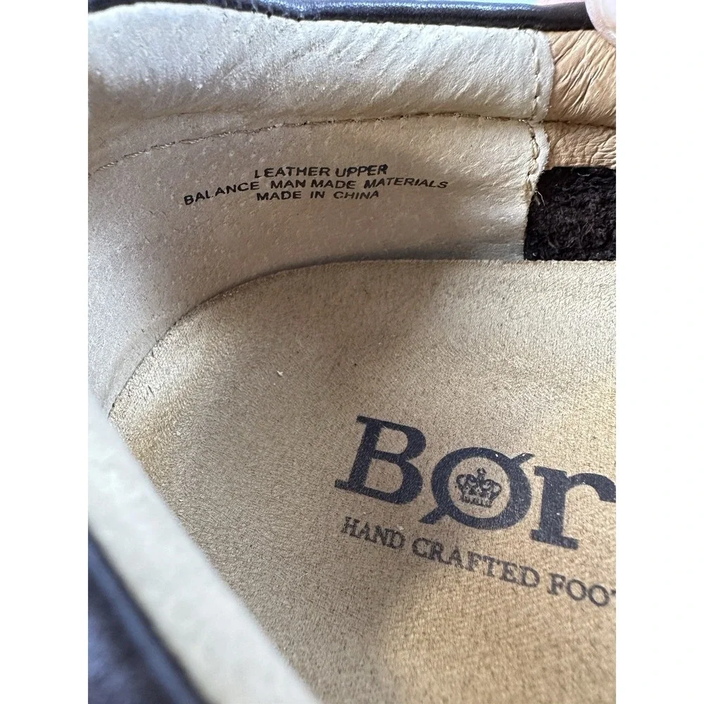 Born Brompton II Classic Dark Mahogany‎ Brown Leather Comfort Loafers Size 10
